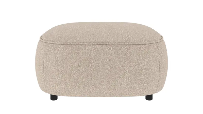 242156 b sb A Norris footstool light beige fabric Sandra #903 (c2).