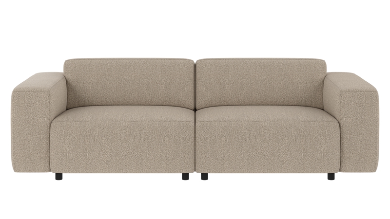 150020 b sb A Willard sofa 3-seater dark beige fabric Sandra #904 (c2).