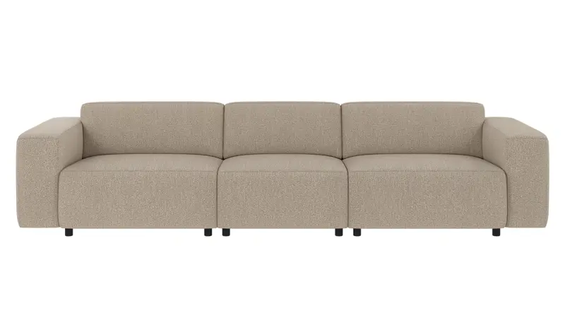 150021 b sb A Willard sofa 4-seater dark beige fabric Sandra #904 (c2).