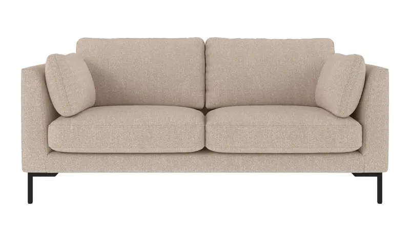129851 b sb A Corwin sofa 2,5-seater light beige fabric Sandra #903 (c2).