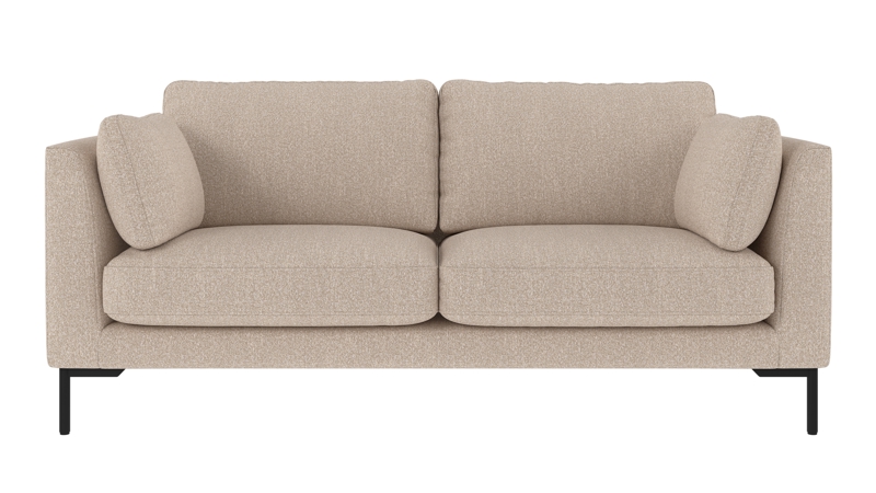 129851 b sb A Corwin sofa 2,5-seater light beige fabric Sandra #903 (c2).