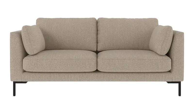 129861 b sb A Corwin sofa 2,5-seater dark beige fabric Sandra #904 (c2).