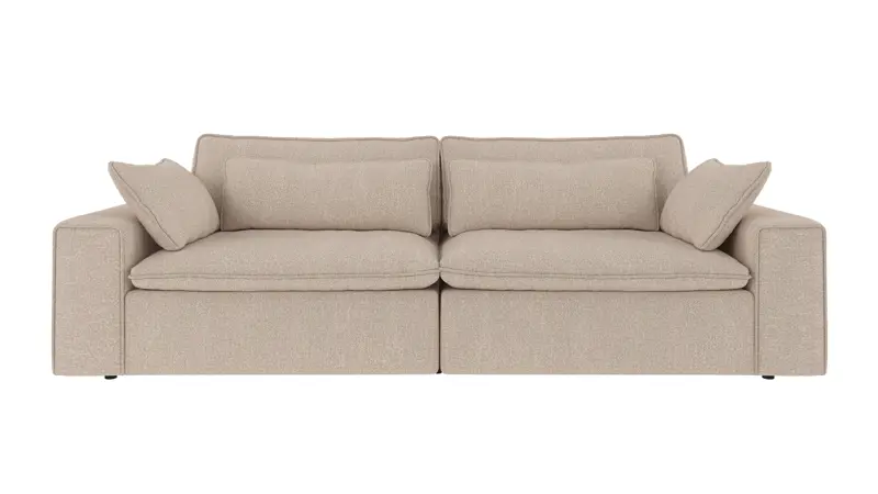 219420 b sb A Rawlins sofa 3-seater Maxi light beige fabric Sandra #903 (c2).