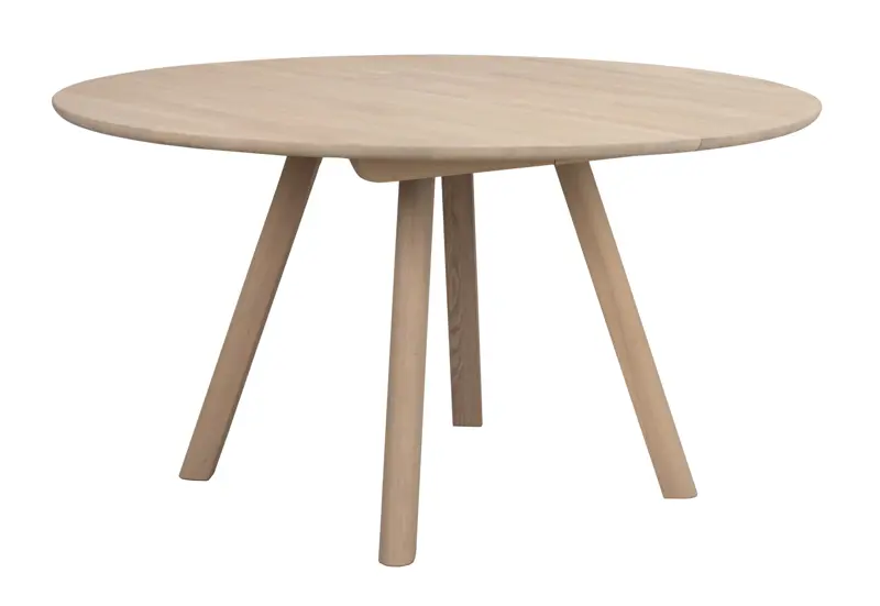 128163 b sb b Clapperton round table whitepigm. oak, EXPra.