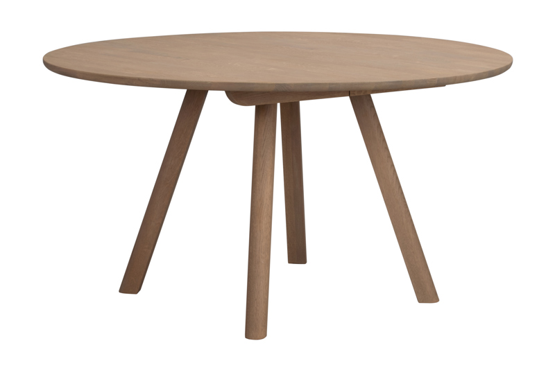 128183 b sb b Clapperton round table sand colored oak, EXPra.