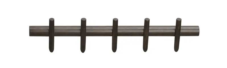 134217 b sb a Hillmond hanger 5 hooks brown oak.