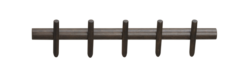 134217 b sb a Hillmond hanger 5 hooks brown oak.