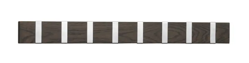 134348 b sb b Confetti hook rail 8 hooks brown oak.