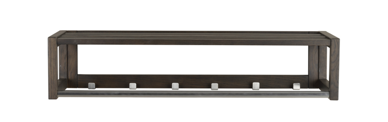 134323 b sb a Confetti hat rack brown oak.