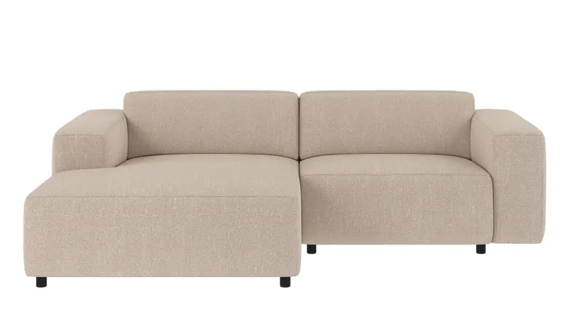 150014 b sb A Willard sofa 3-seater-chaise longue L light beige fabric Sandra #903 (c2).