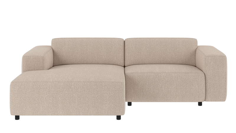 150014 b sb A Willard sofa 3-seater-chaise longue L light beige fabric Sandra #903 (c2).