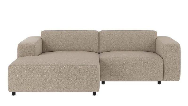 150024 b sb A Willard sofa 3-seater-chaise longue L dark beige fabric Sandra #904 (c2).