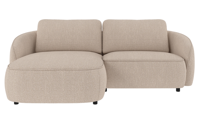 242154 b sb A Norris sofa 3-seater-chaise longue L light beige fabric Sandra #903 (c2).