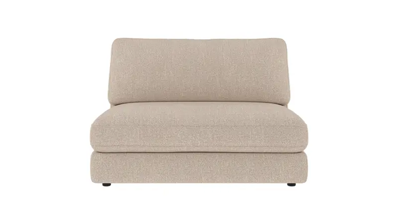 153011 b sb A Duncan 1,5 seat Middle sofa chair light beige fabric Sandra #903 (c2).