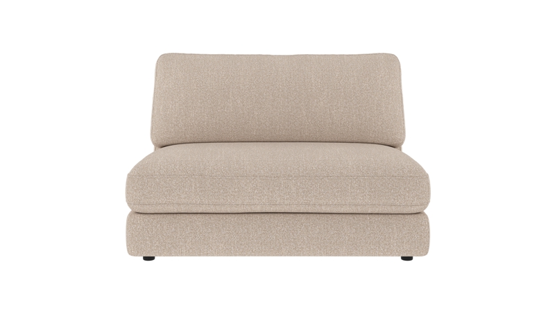 153011 b sb A Duncan 1,5 seat Middle sofa chair light beige fabric Sandra #903 (c2).