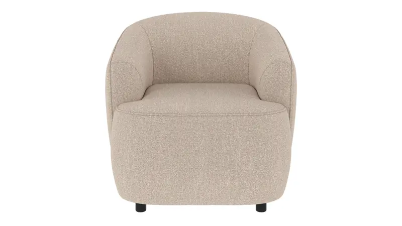 125710 b sb A Dermot lounge chair light beige fabric Sandra #903 (c2).