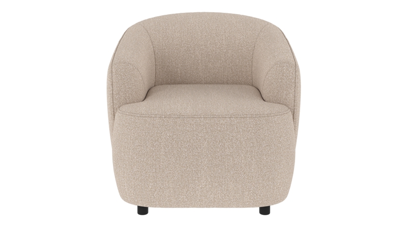 125710 b sb A Dermot lounge chair light beige fabric Sandra #903 (c2).