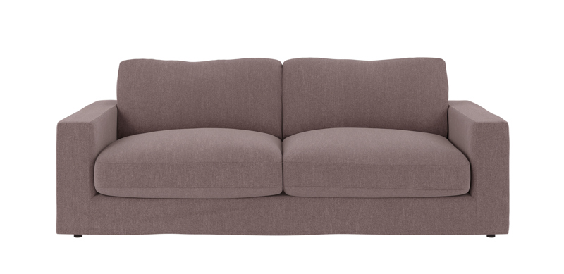 260240 b sb A Langdon 3-seater sofa vintage pink fabric Casual #33 B.