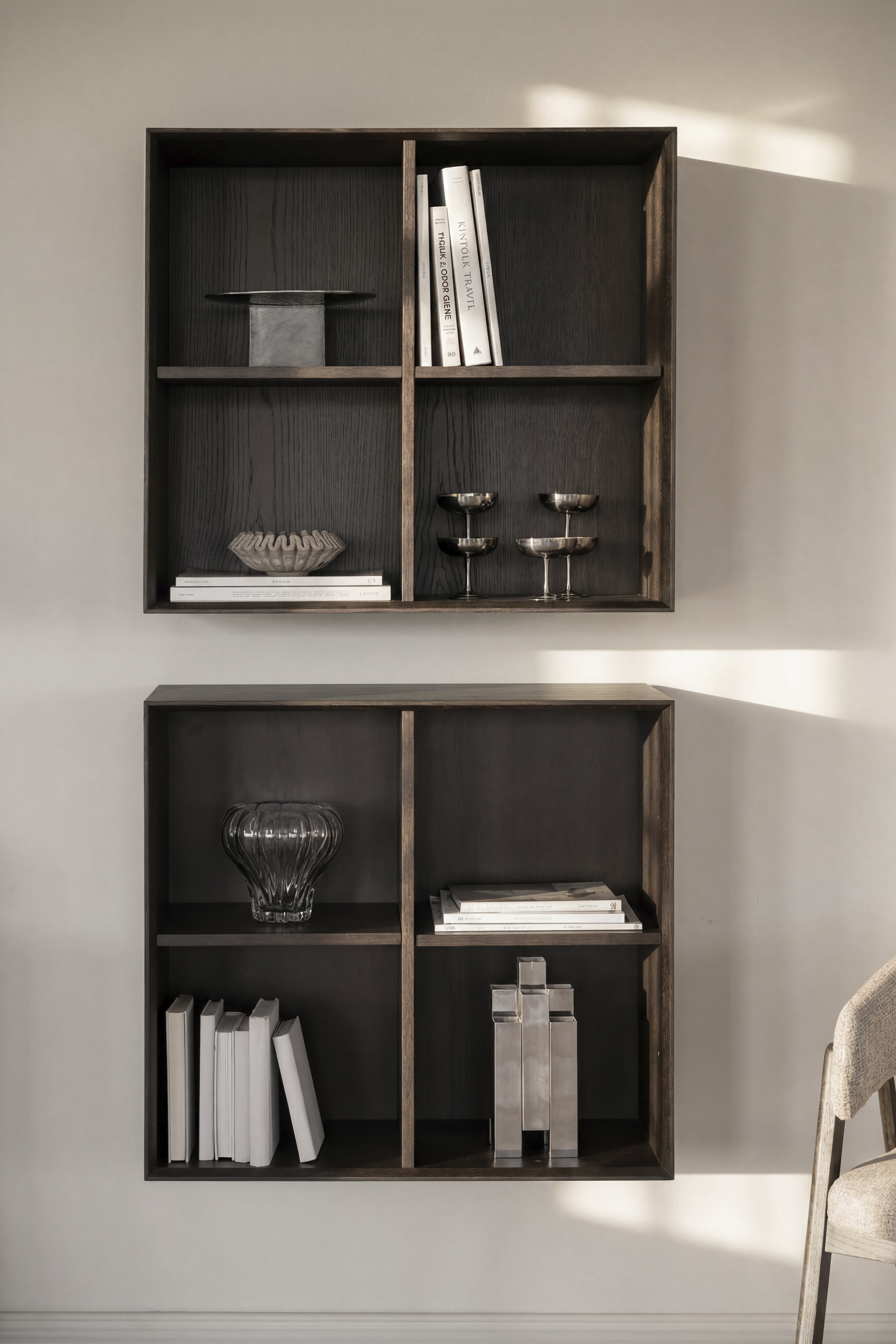 Scottsdale 4-cube shelf unit, Brown, 75x32x69 cm | Rowico Home