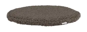 110571 b sb a Fulton seat-cushion grey-beige faux sheep-look fabric.