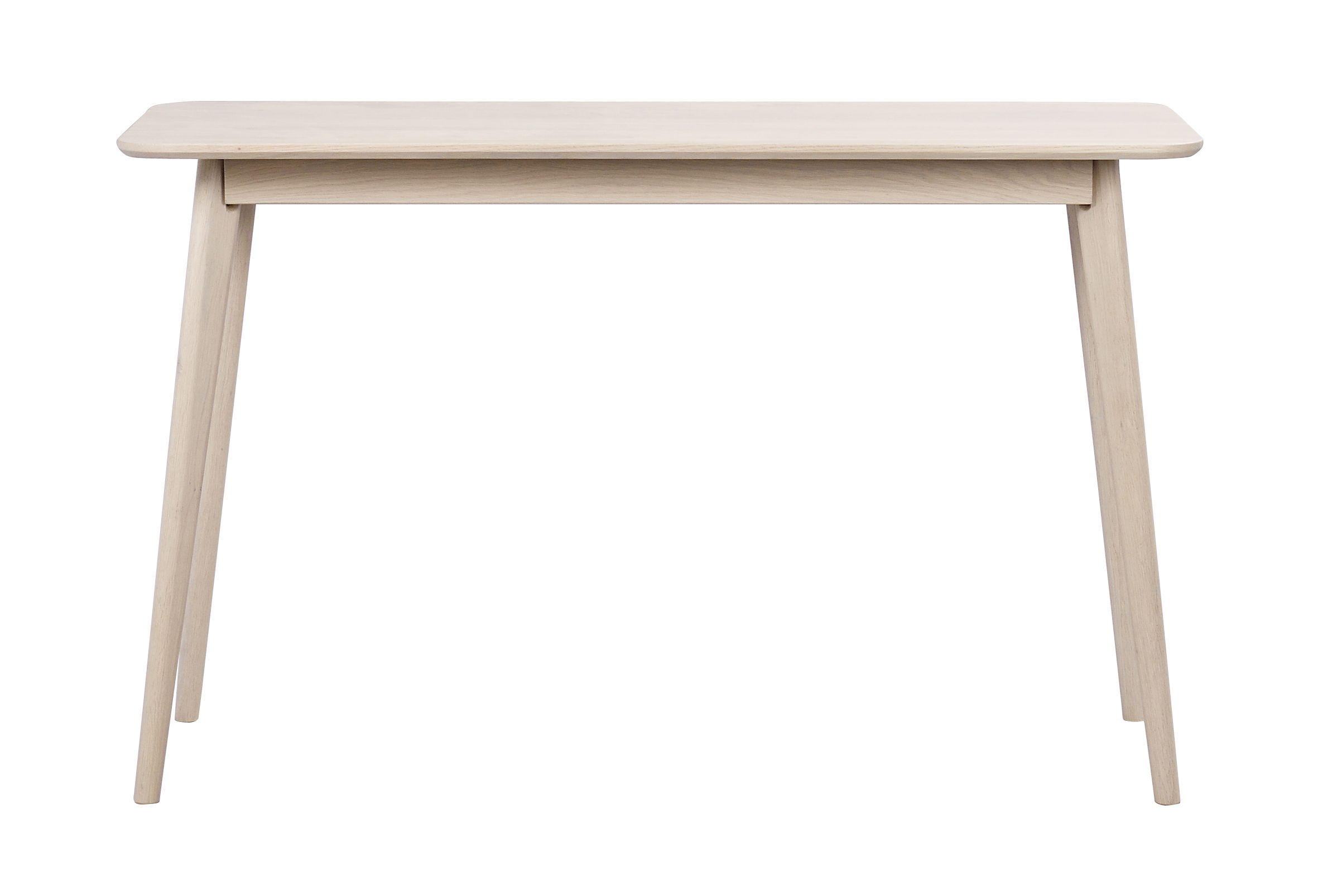 White washed wood store console table