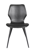 Produktbild Highrock stol svart konstläder/svarta ben c