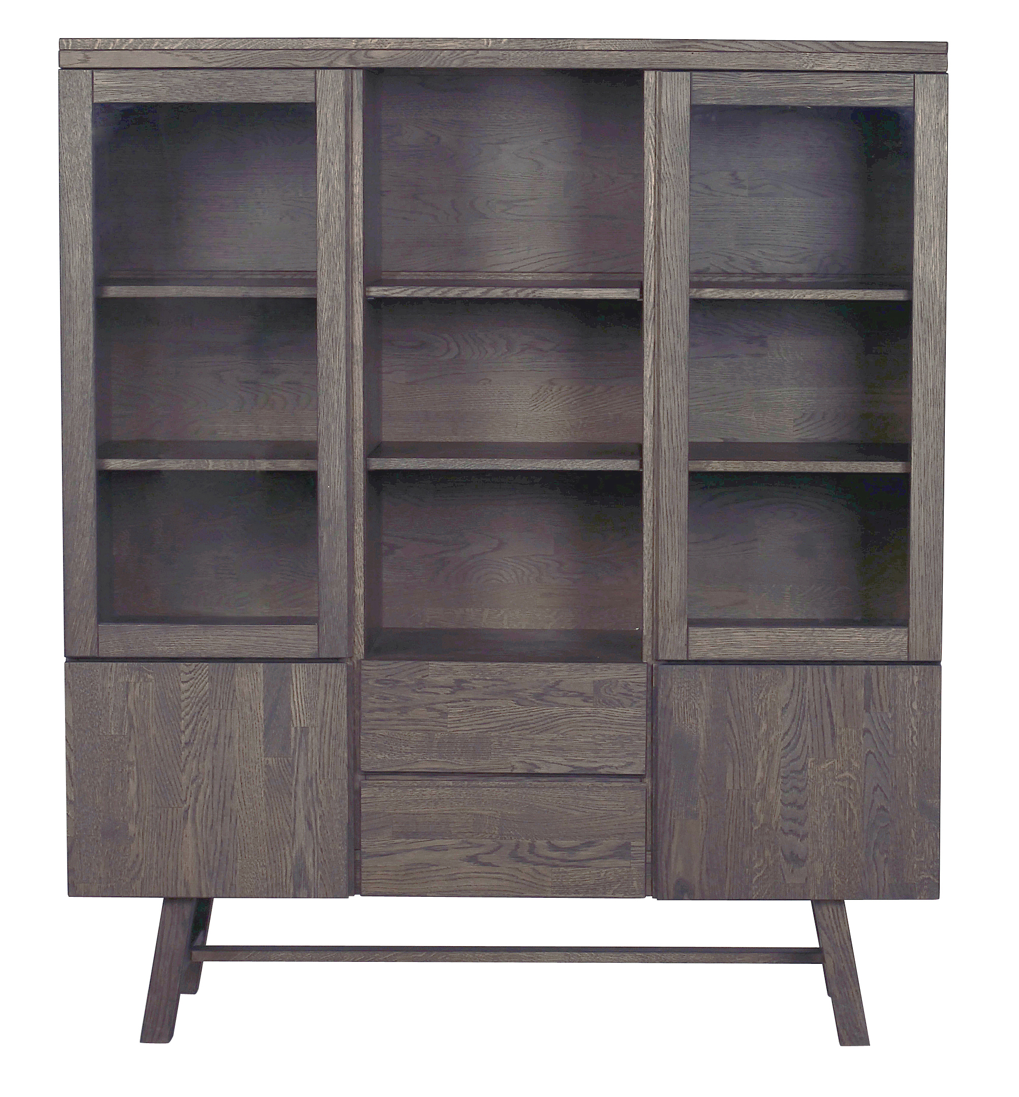 Brooklyn schrank, Dunkelbraun, 130x45x150 cm
