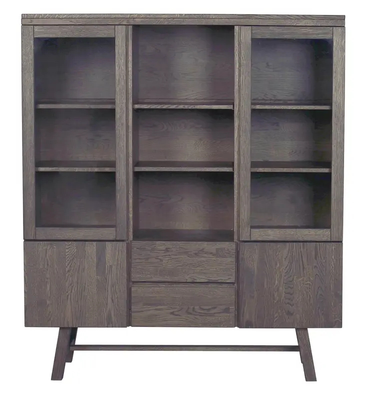 Brooklyn schrank, Dunkelbraun, 130x45x150 cm
