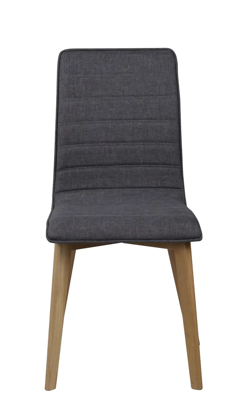 Gracy stol mörkgrått tyg/ek b.