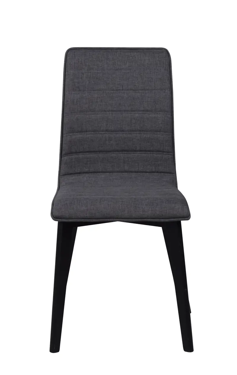 Gracy stol mörkgrått tyg/svart b.