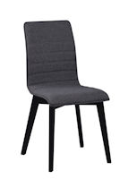 Produktbild Gracy stol mörkgrått tyg/svart b
