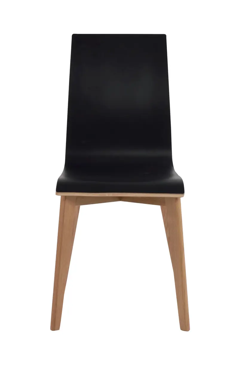 Gracy stol svart laminat/ek b.