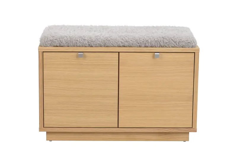 Confetti bänk 2L oljad ek/fårskinnslook a.