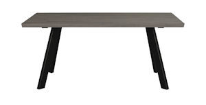 Produktbild Fred matbord 170 mörkbrun ek/svart + Elton stol i vintage grått/svart