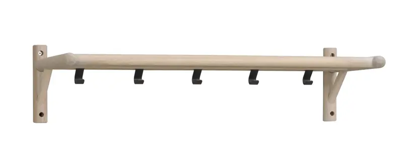 Milford hatthylla 80 vitpigmenterad ek/svart met a.