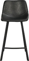 Product Auburn barstol svart konstläder/svarta metallben b