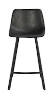 Produktbild Auburn barstol svart konstläder/svarta metallben b