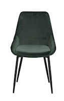 Produktbild Sierra stol grön sammet/svarta metall ben c