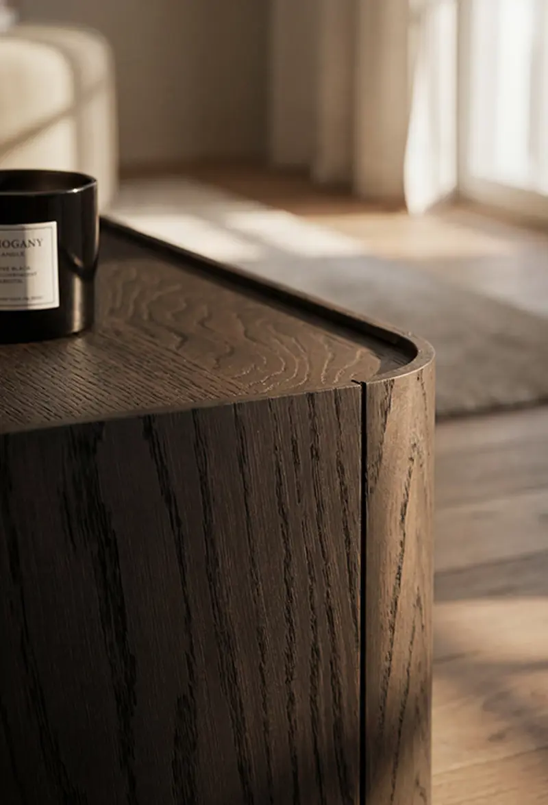 Seabrook coffee table corner.