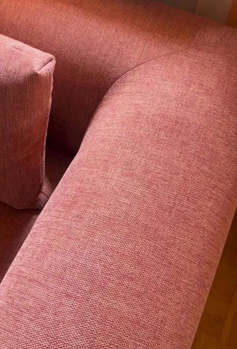 closeup falkner sofa brenda red.