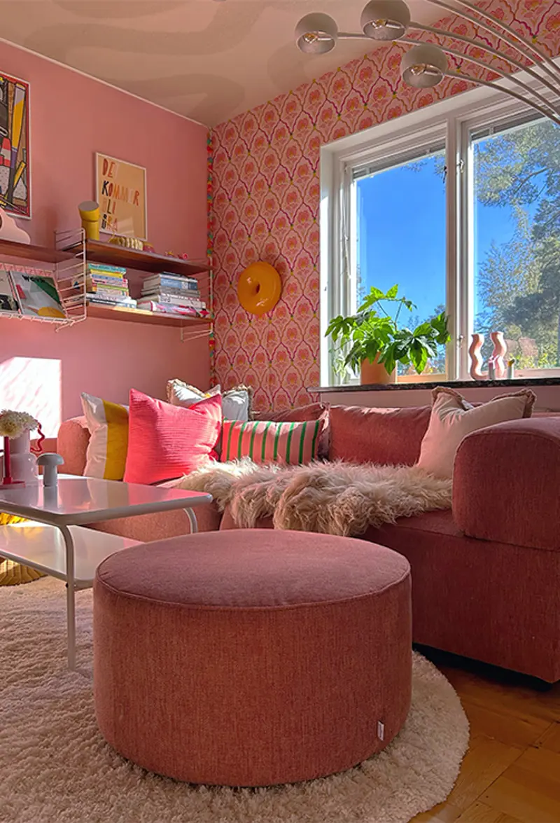 Joplin footstool Brenda red 52.