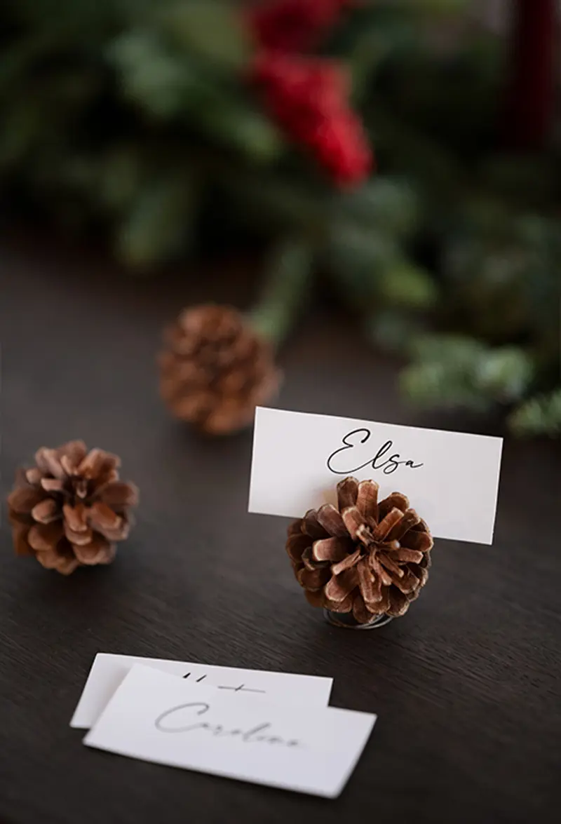 Personal table setting christmas elsa.