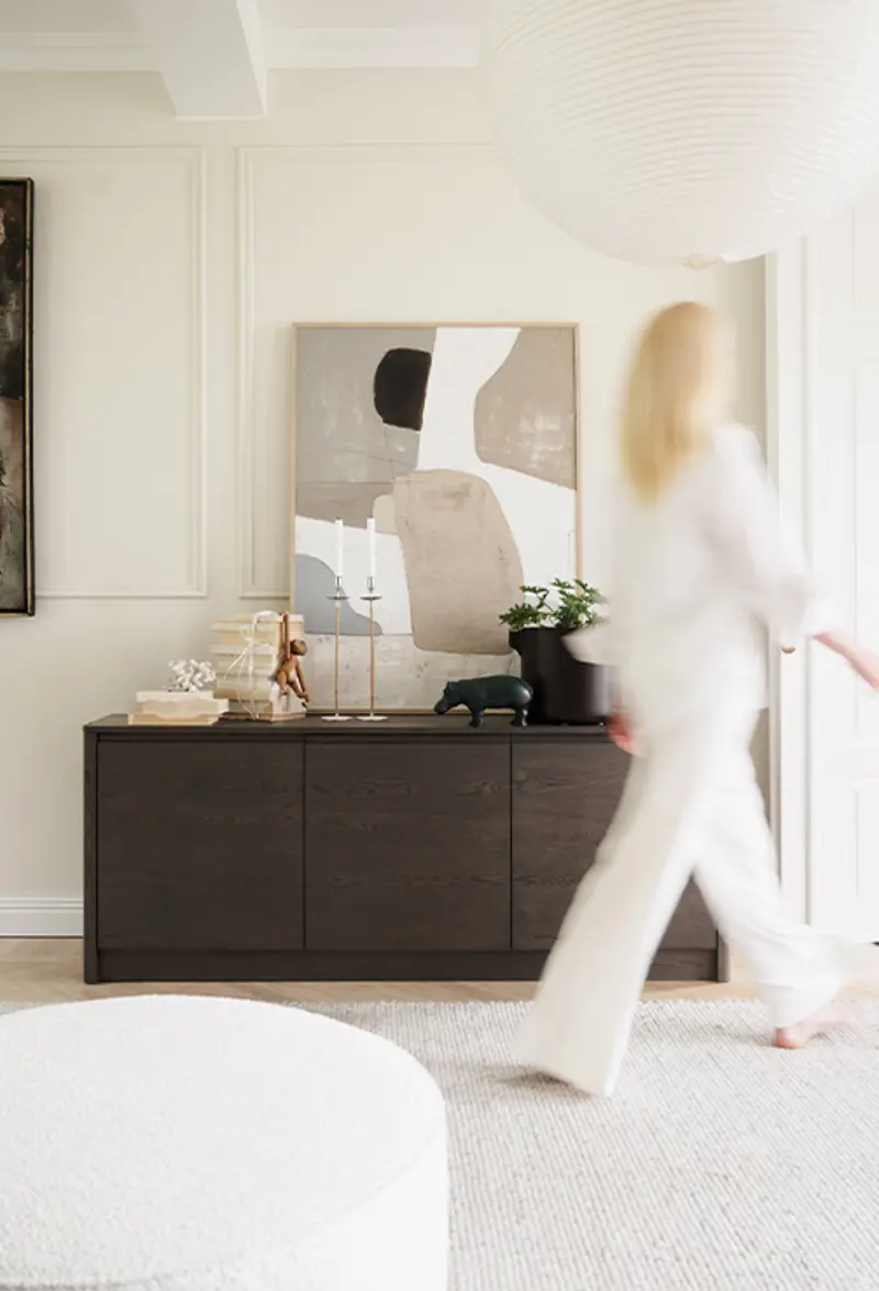 Melstone brown sideboard joplin foot stool.