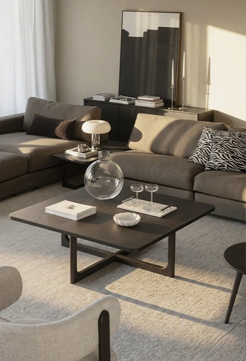Duncan brown Driscoll coffee table brown oak.