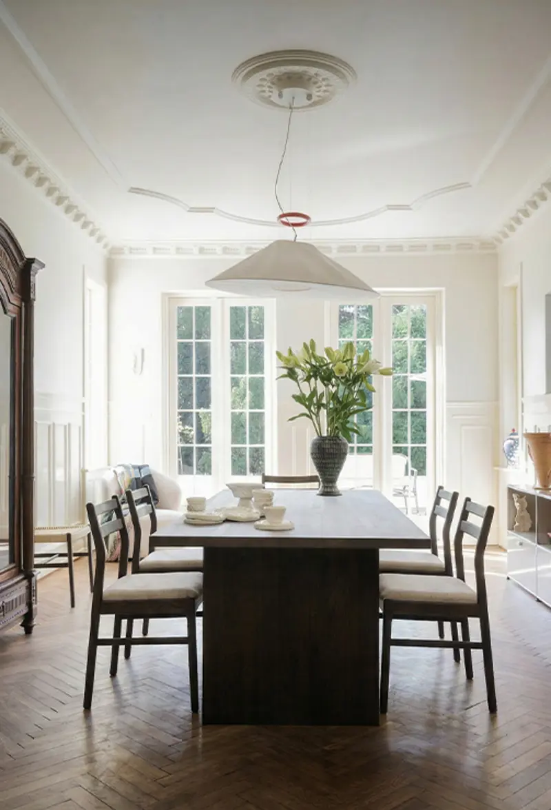Emmett dining table brown kerwin dining chair.