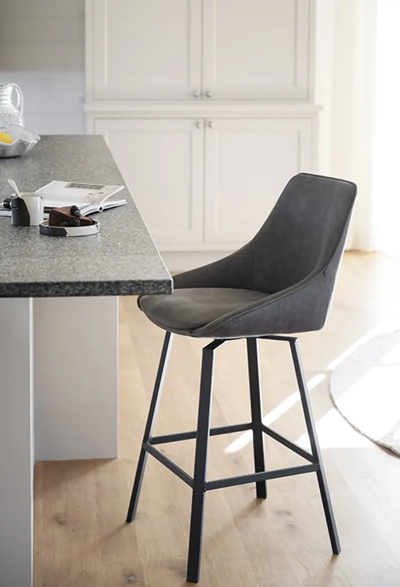 Alison bar chair dark gray 117832