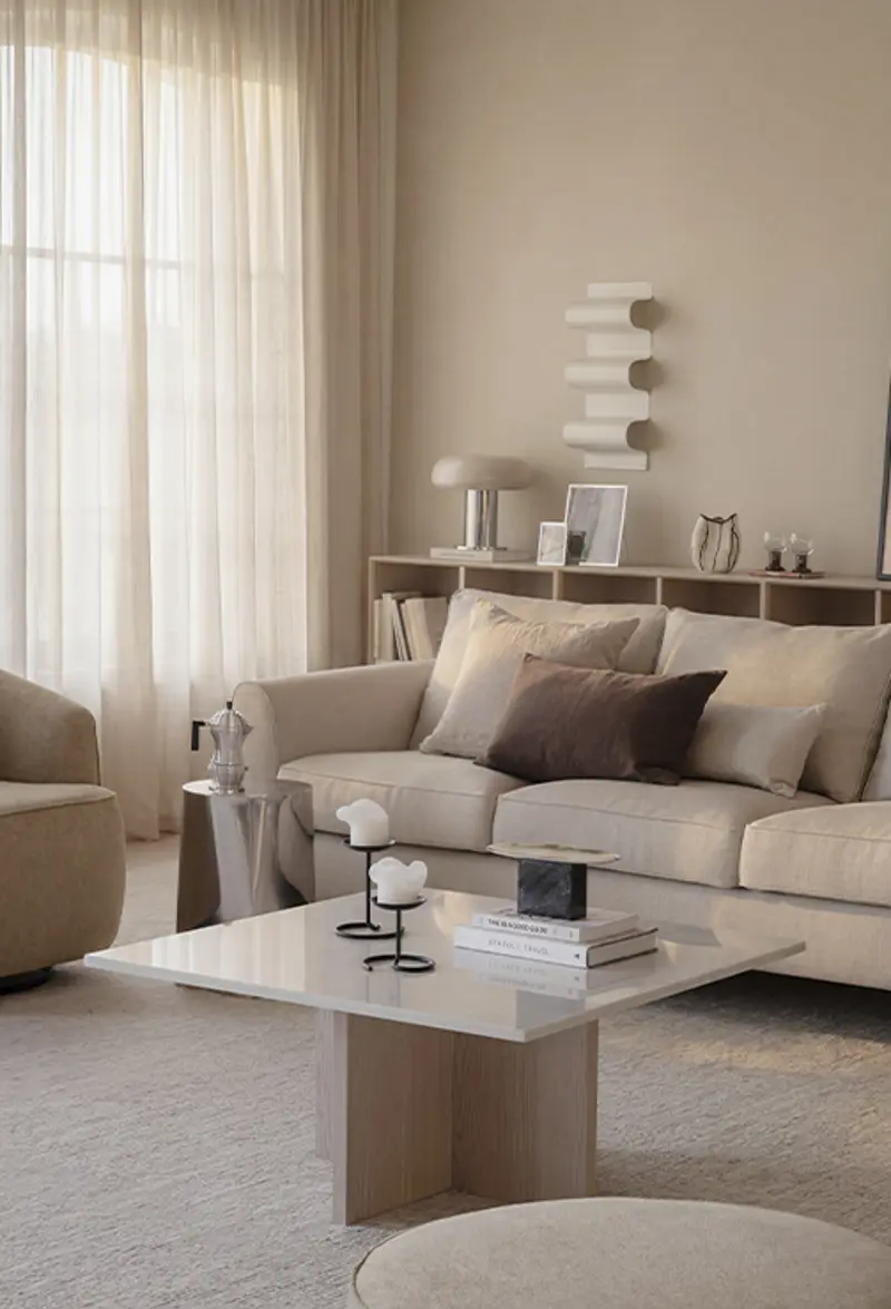 Irvine sofa beige brooksville coffee table white wash.