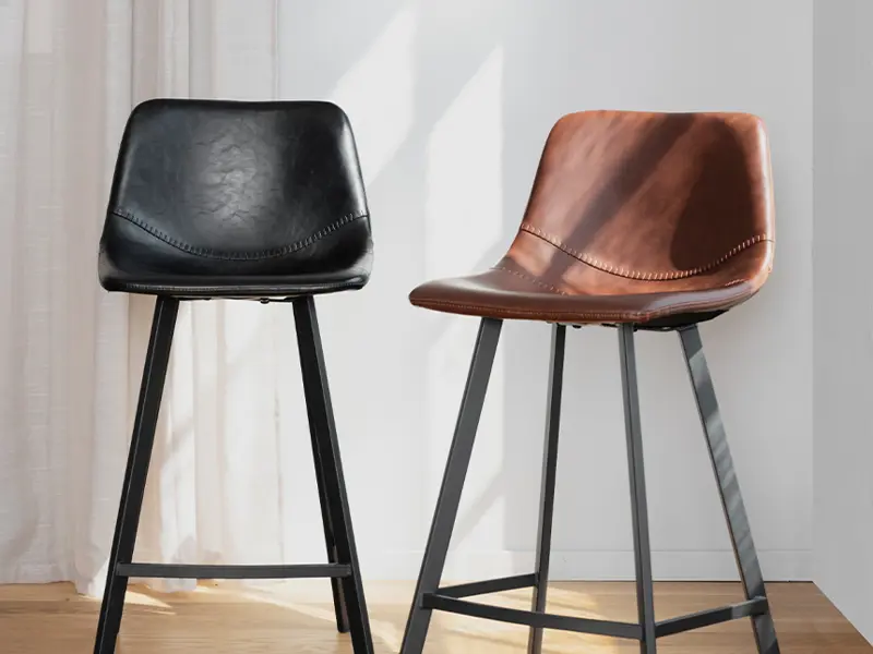 Auburn bar chair brown and black.