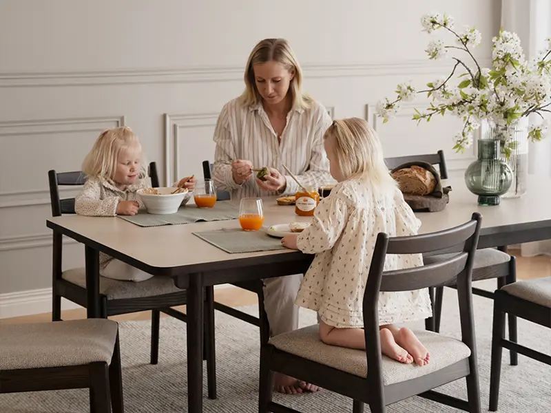 Fairmount dining table brown kerwin chair family.