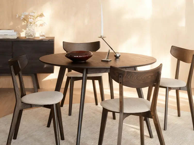 Yumi dining table ami chair.